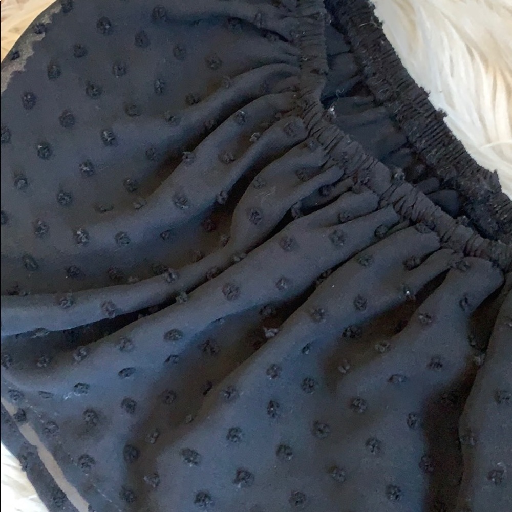 Mi Ami black dot off shoulder bodysuit top XS - Picture 2 of 4